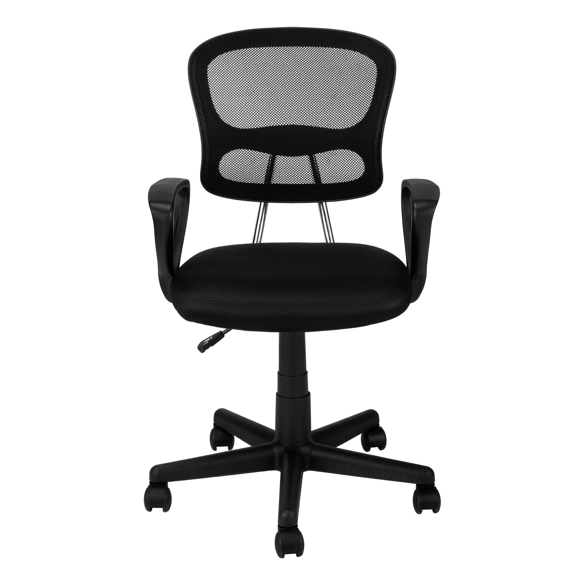 Black Foam Metal Polypropylene Polyester Office Chair By Homeroots | Office Chairs | Modishstore