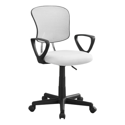 Black Foam Metal Polypropylene Polyester Office Chair By Homeroots | Office Chairs | Modishstore - 5