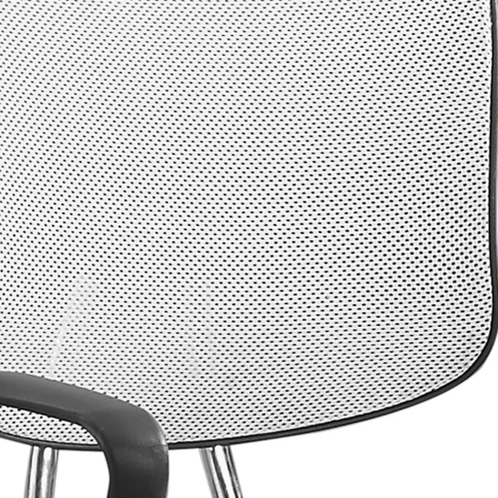 Black Foam Metal Polypropylene Polyester Office Chair By Homeroots | Office Chairs | Modishstore - 8