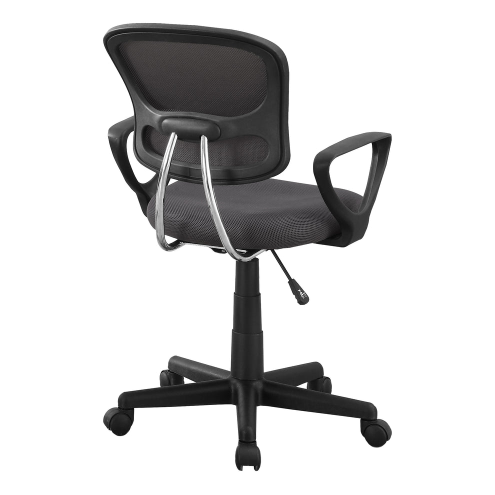 Black Foam Metal Polypropylene Polyester Office Chair By Homeroots | Office Chairs | Modishstore - 10