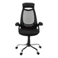 Black Foam Metal Office Chair With A High Back By Homeroots | Office Chairs | Modishstore