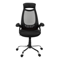 Black Foam Metal Office Chair With A High Back By Homeroots