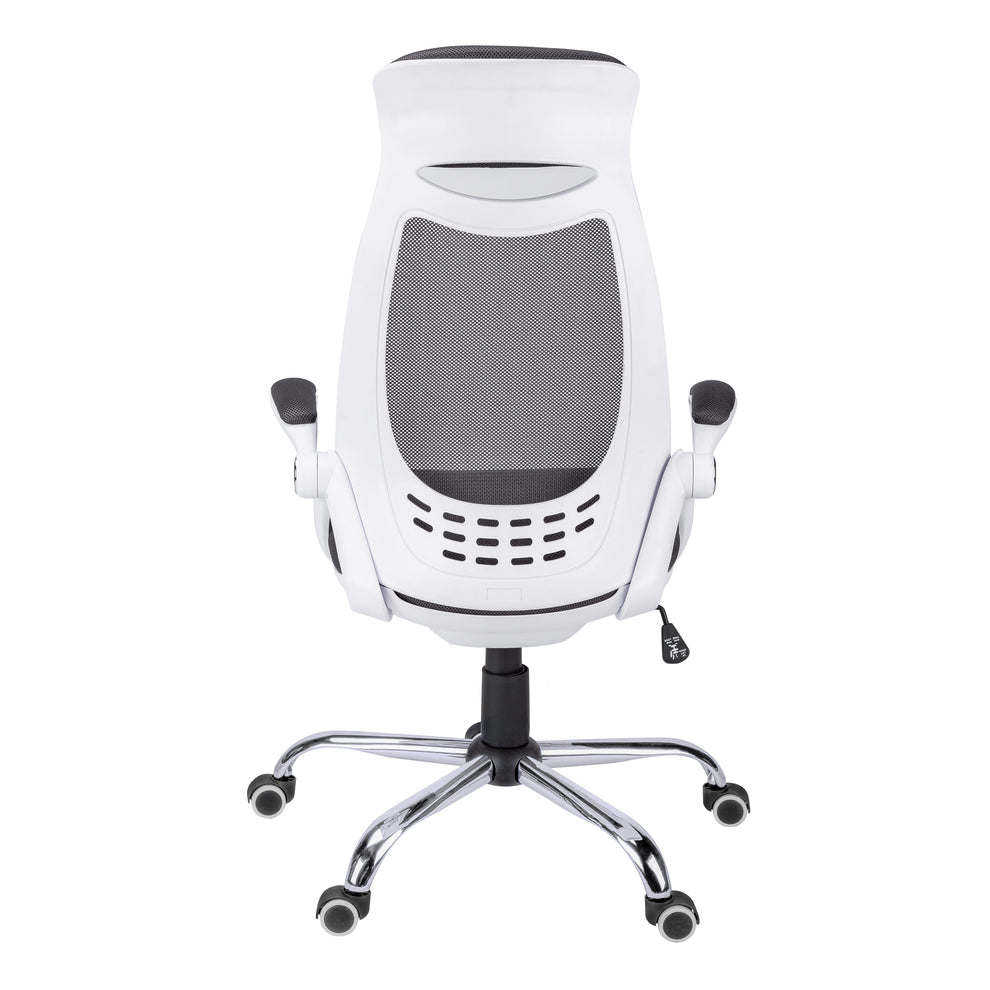 Black Foam Metal Office Chair With A High Back By Homeroots | Office Chairs | Modishstore - 7