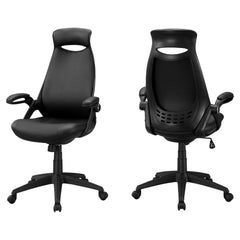 Black Foam Metal Nylon Multi Position Office Chair By Homeroots - 333459