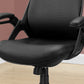Black Foam Metal Nylon Multi Position Office Chair By Homeroots - 333459 | Office Chairs | Modishstore - 2