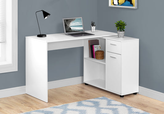 29.5" Particle Board and Laminate Computer Desk with a Storage Cabinet By Homeroots | Desks | Modishstore