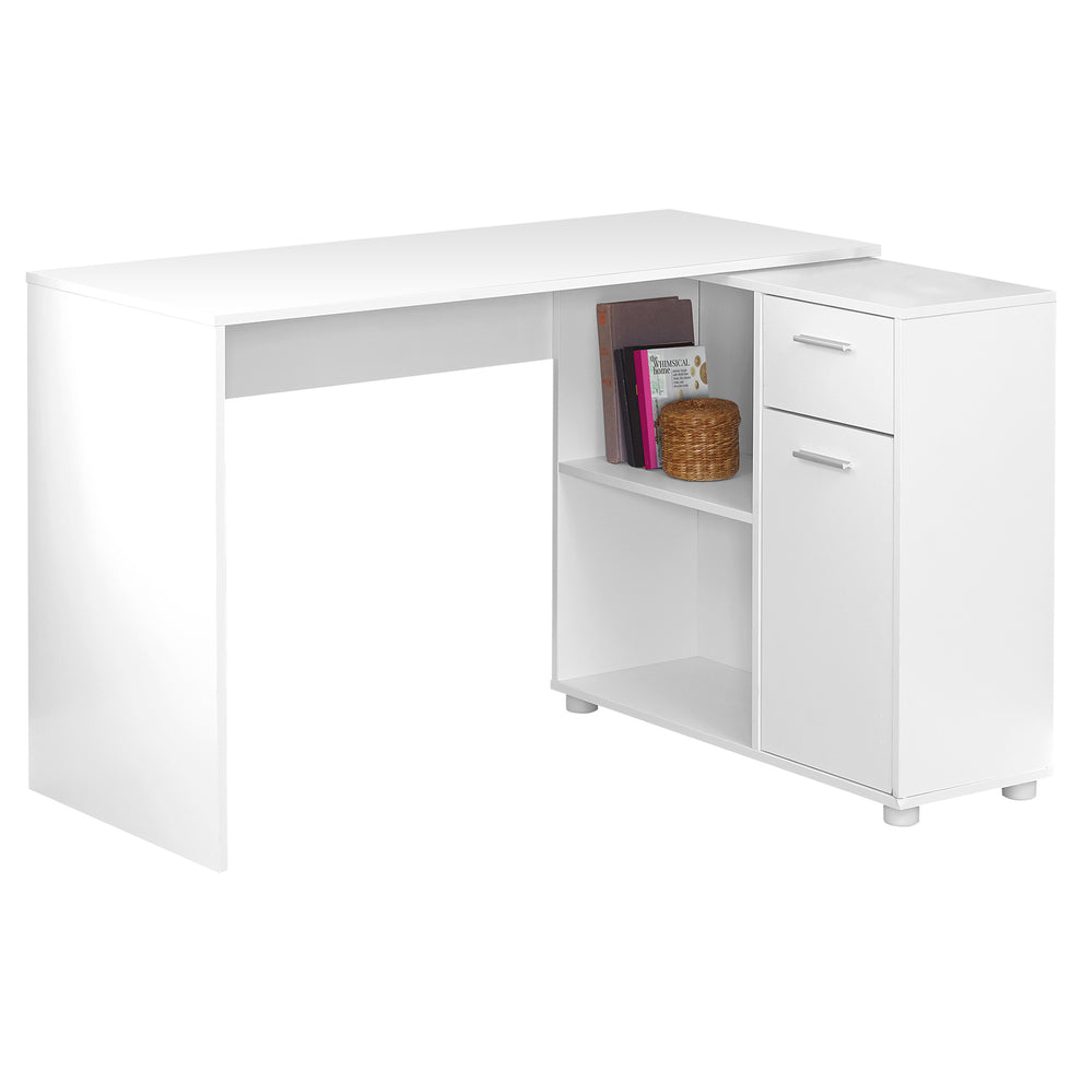 29.5" Particle Board and Laminate Computer Desk with a Storage Cabinet By Homeroots | Desks | Modishstore - 2