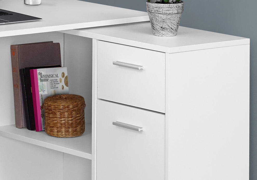 29.5" Particle Board and Laminate Computer Desk with a Storage Cabinet By Homeroots | Desks | Modishstore - 3