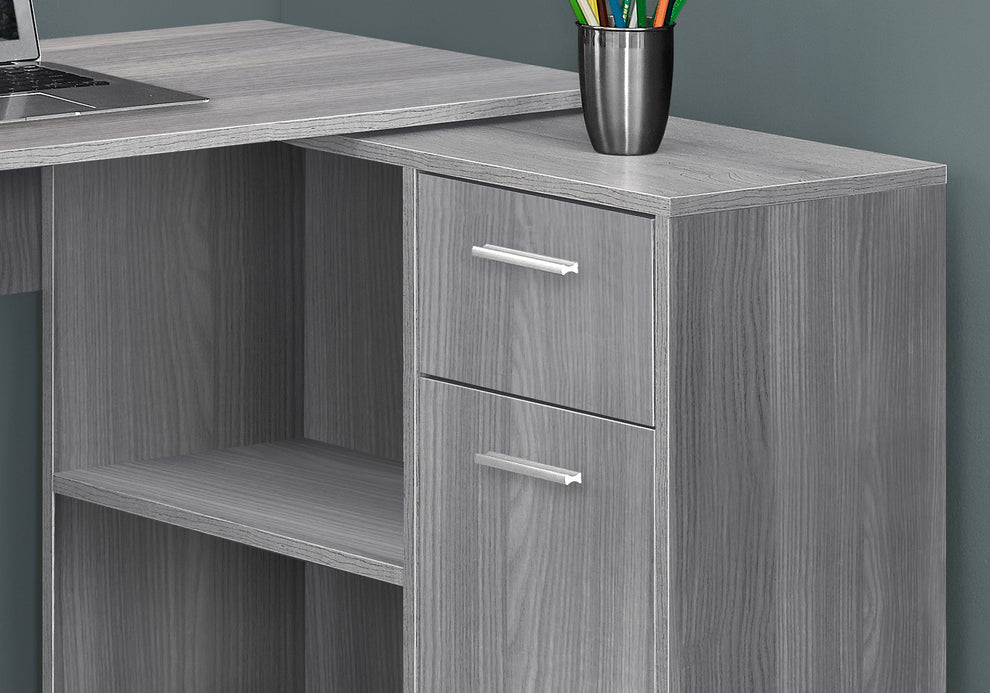 29.5" Particle Board and Laminate Computer Desk with a Storage Cabinet By Homeroots | Desks | Modishstore - 8