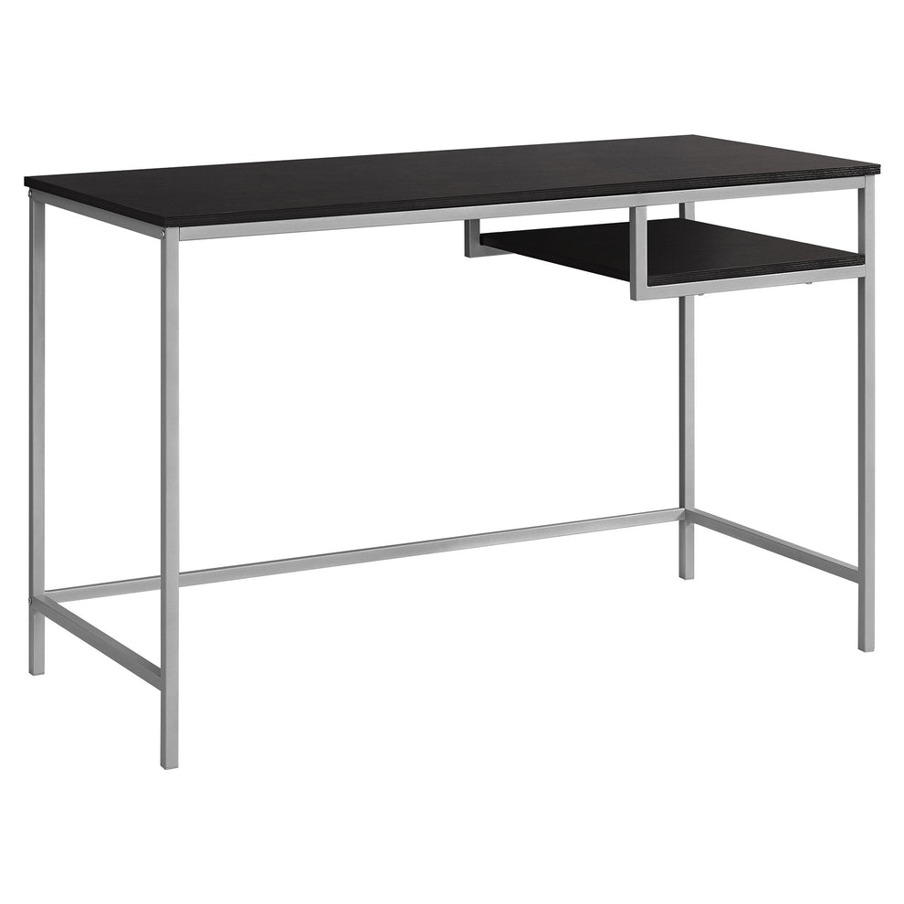 30" White MDF and White Metal Computer Desk By Homeroots | Desks | Modishstore - 7