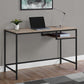 30" White MDF and White Metal Computer Desk By Homeroots | Desks | Modishstore - 11