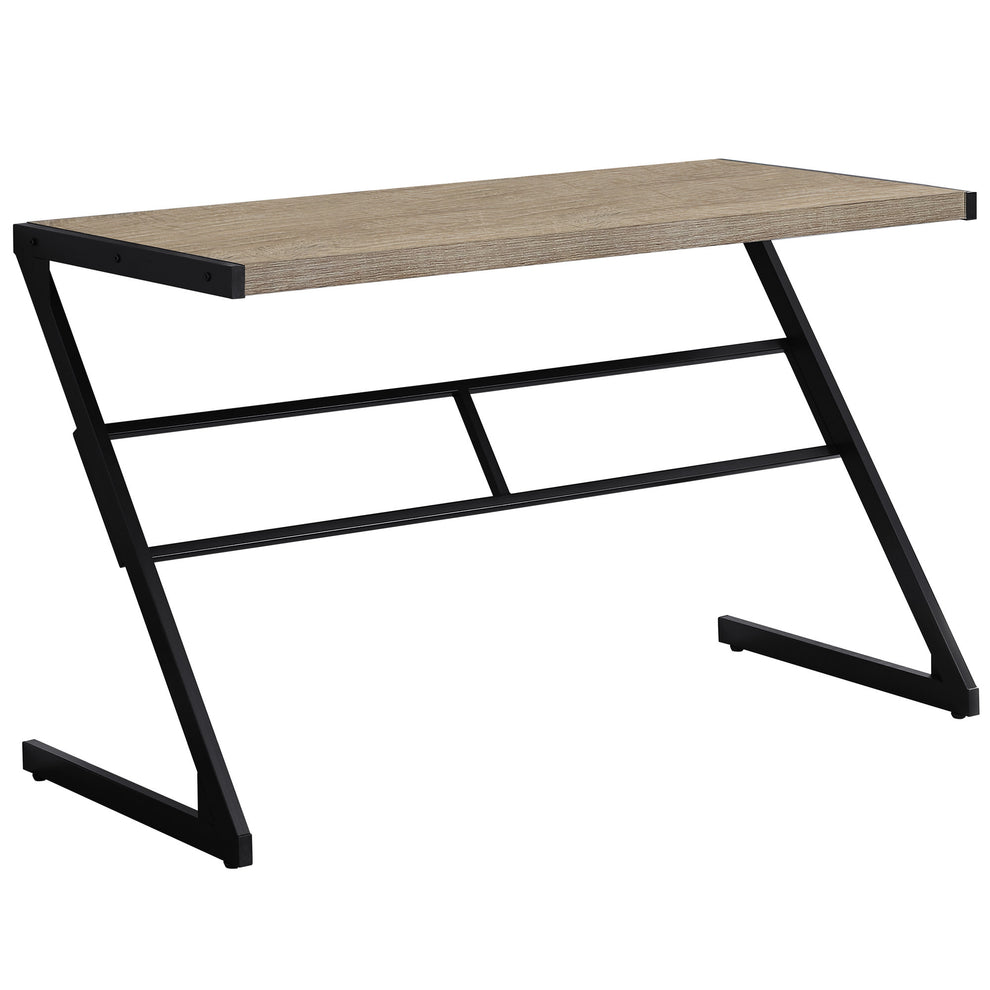 White Silver Mdf Metal Computer Desk By Homeroots | Desks | Modishstore - 5