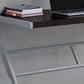 White Silver Mdf Metal Computer Desk By Homeroots | Desks | Modishstore - 10