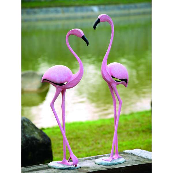 Pink Flamingo Pair By SPI Home | Outdoor Decor | Modishstore