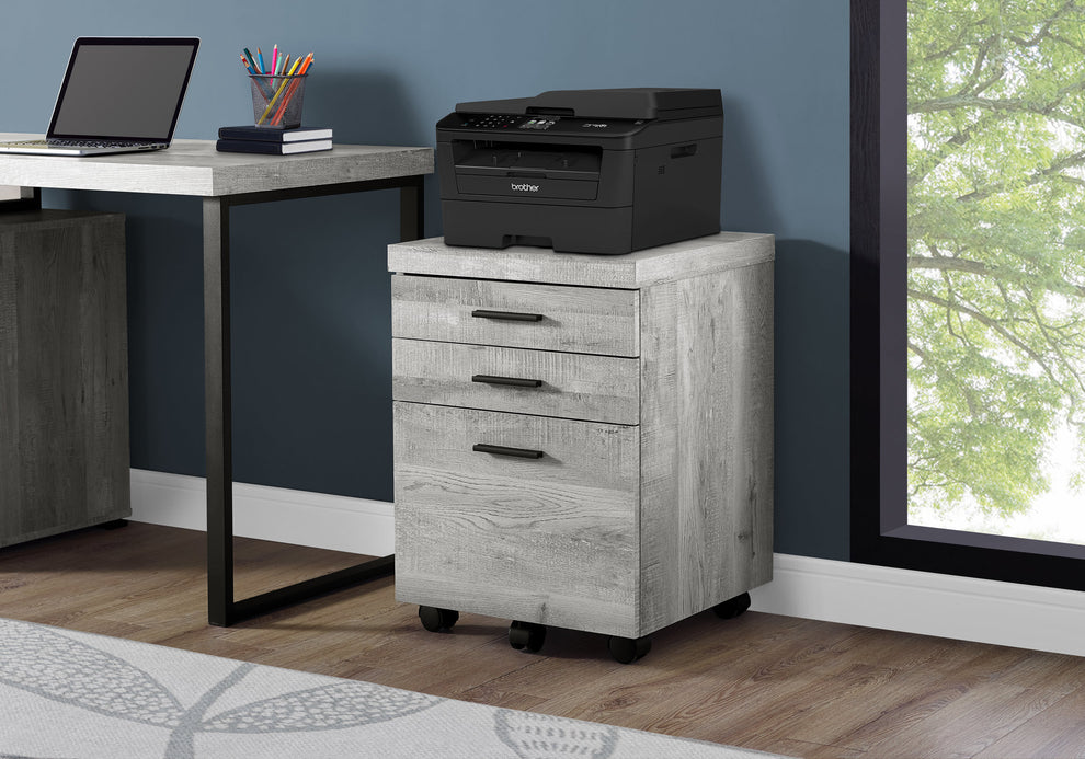 25.25" Particle Board and MDF Filing Cabinet with 3 Drawers By Homeroots | Drawers | Modishstore - 6