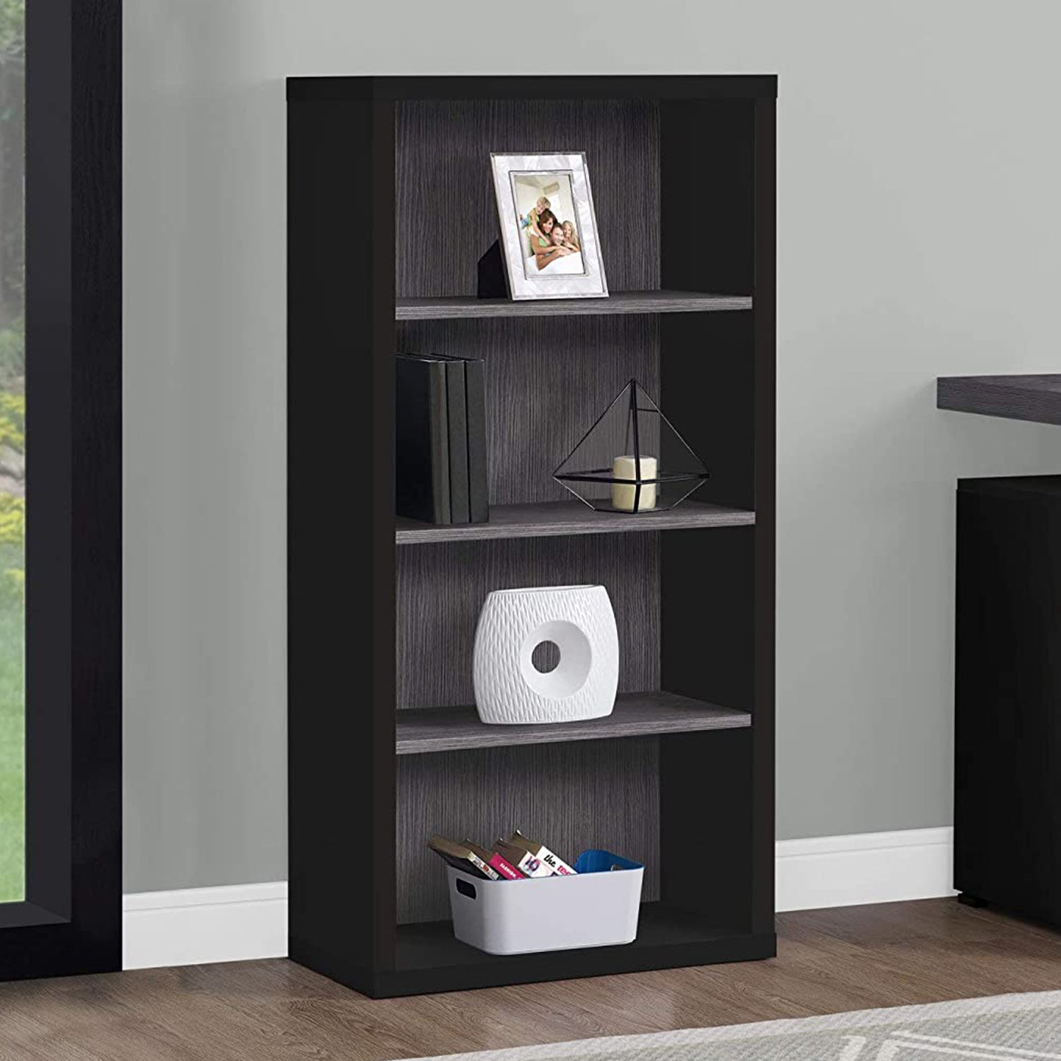 Adjustable Bookshelf By Homeroots | Bookcases | Modishstore - 22