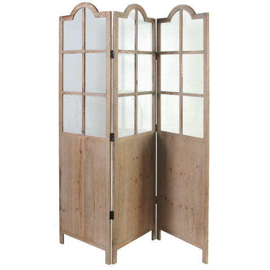 A&B Home Vera Wood 3-Panel Screen | Room Dividers | Modishstore
