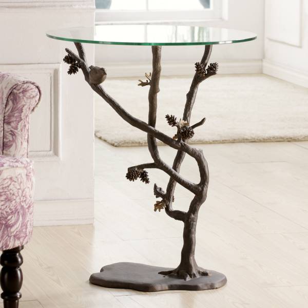 Bird & Pinecone Table By SPI Home | End Tables | Modishstore