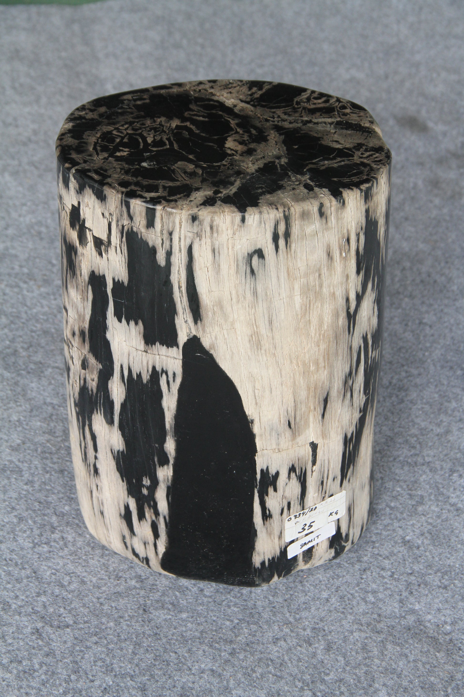 Petrified Wood Log Stool 10"x9"x16"H -PFST0334/23-4