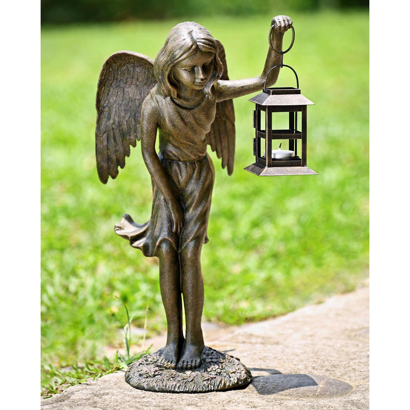Angel Girl Garden Lantern By SPI Home | Lanterns | Modishstore