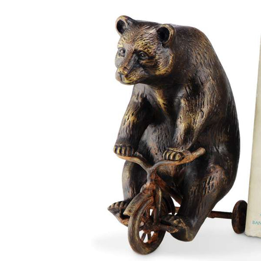 Bear on Trike Paperweight By SPI Home | Home Accents | Modishstore