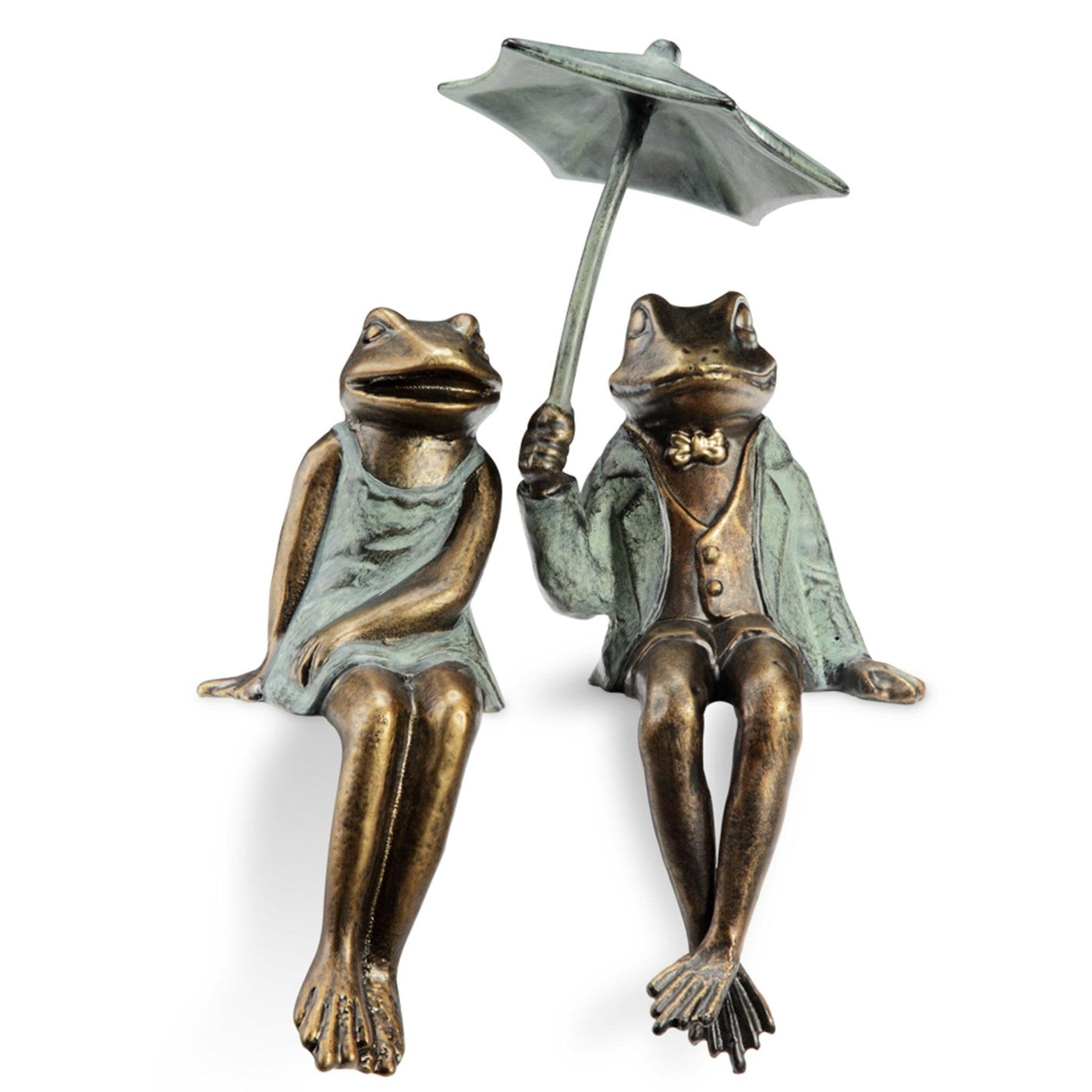 Sophisticated Frog Couple Shel By SPI Home | Sculptures | Modishstore-2