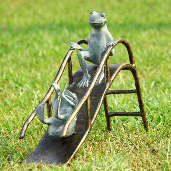 Sliding Frogs Garden Sculpture By SPI Home | Garden Sculptures & Statues | Modishstore