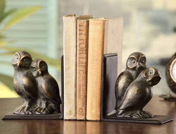 Loving Owls Bookends By SPI Home | Bookends | Modishstore
