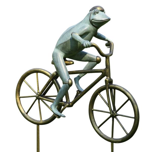 Frog on Bicycle Garden Sculptures By SPI Home | Garden Sculptures & Statues | Modishstore-2