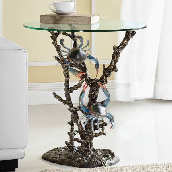 Crabs & Coral End Table By SPI Home | End Tables | Modishstore-2