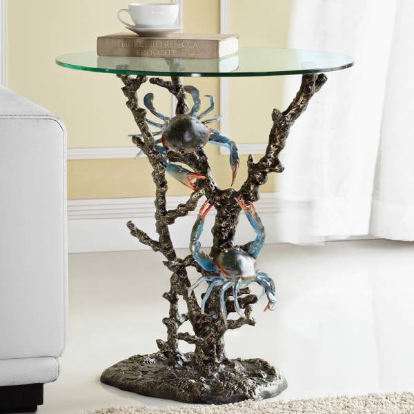 Crabs & Coral End Table By SPI Home | End Tables | Modishstore