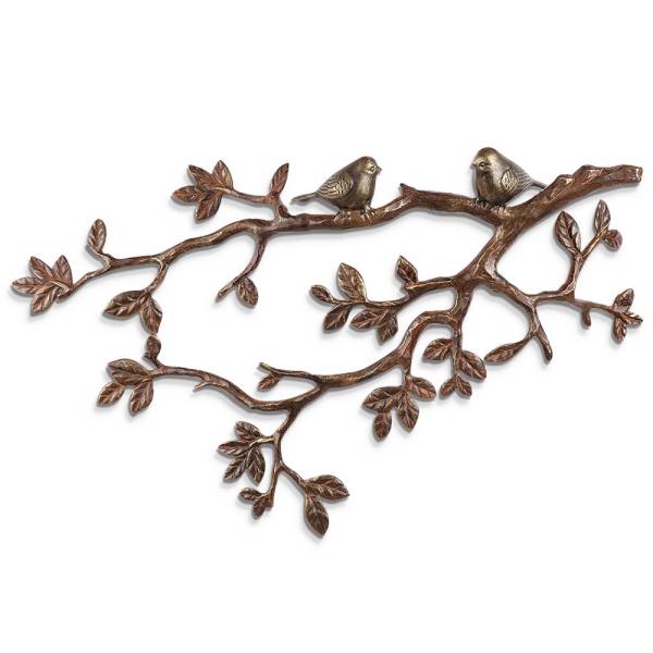 Little Lovebirds on Branch Wall Plaque By SPI Home | Wall Decor | Modishstore-3