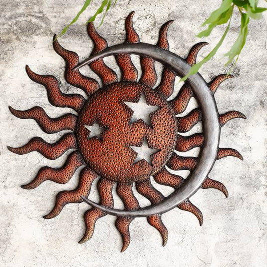 Sun, Moon and Stars Wall Plaque By SPI Home | Wall Decor | Modishstore