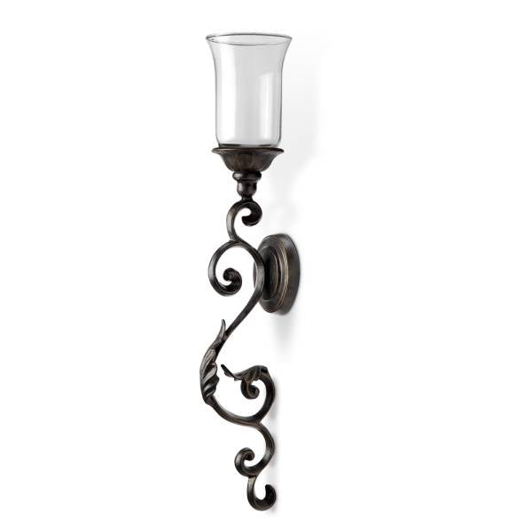 Leaf and Scroll Wall Sconce By SPI Home | Candle Holders | Modishstore-2