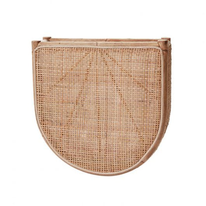 Huxley Woven Cane & Rattan Wall Planter By Accent Decor- 2 Shapes | Planters, Troughs & Cachepots | Modishstore - 2