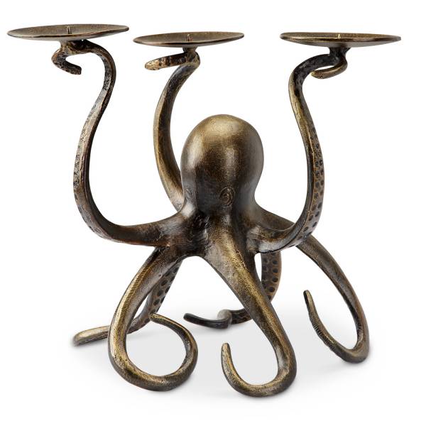Octopus Pillar Trio Candleholder By SPI Home | Candle Holders | Modishstore-3