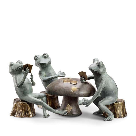 Card Cheat Frogs Garden Sculpture By SPI Home | Garden Sculptures & Statues | Modishstore