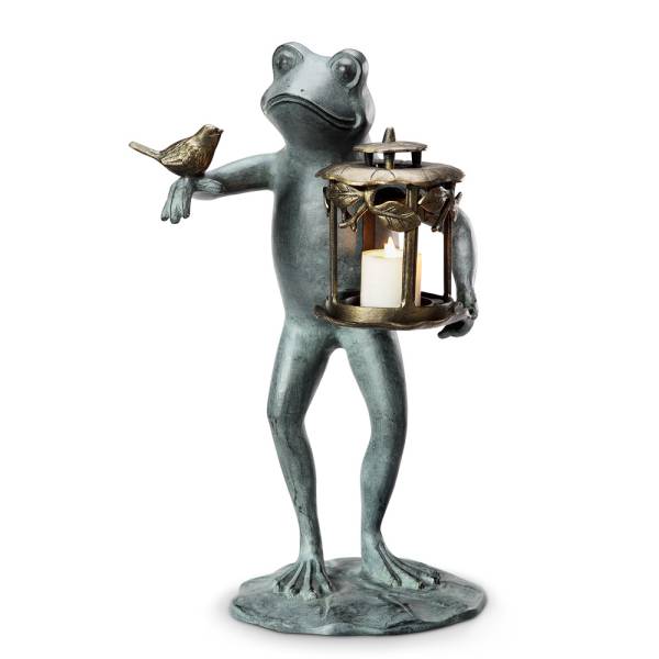 Frog and Bird Garden Lantern By SPI Home | Lanterns | Modishstore-3