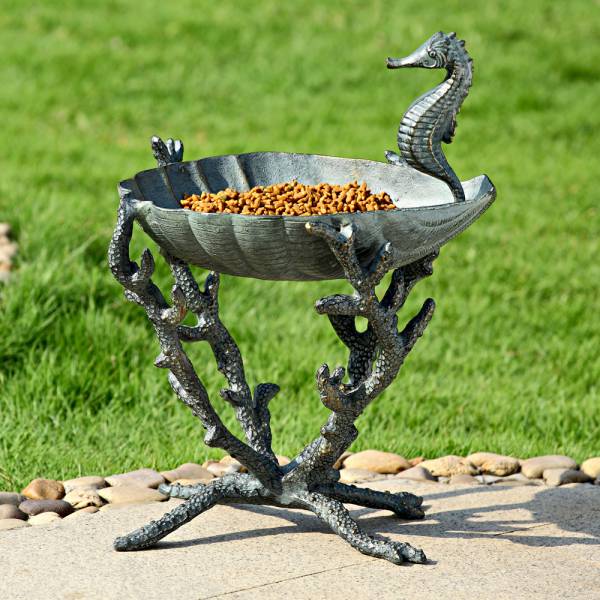 Seahorse Birdbath / Birdfeeder By SPI Home | Outdoor Decor | Modishstore-2