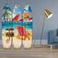 Multicolor Surfboard Screen By Homeroots | Room Dividers | Modishstore