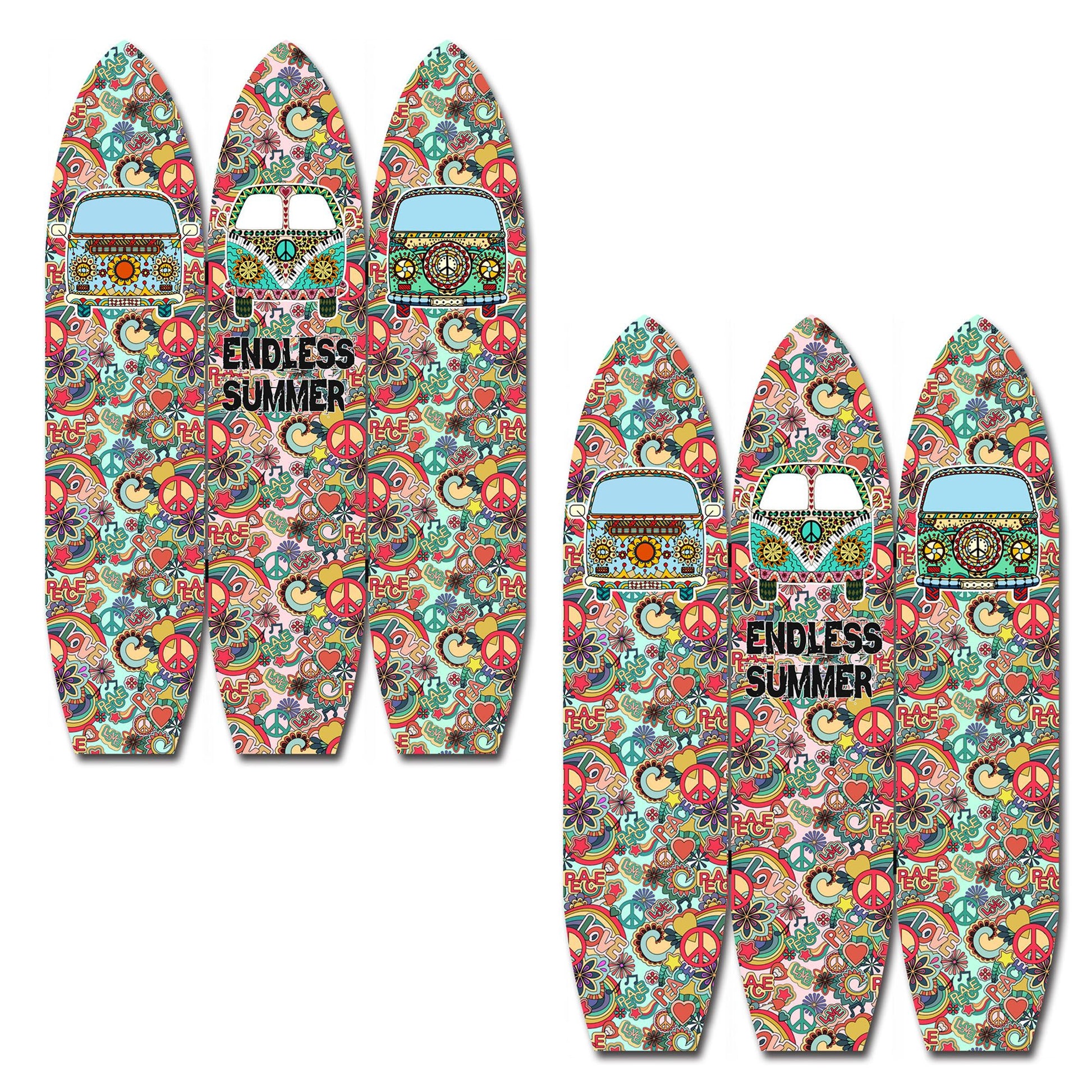 Multicolor Surfboard Screen By Homeroots | Room Dividers | Modishstore - 7