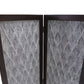 Versatile Dark Wood Three Panel Room Divider Screen By Homeroots | Room Dividers | Modishstore - 3