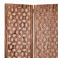 Stunning Carved Brown Wood Room Divider Screen By Homeroots | Room Dividers | Modishstore - 3