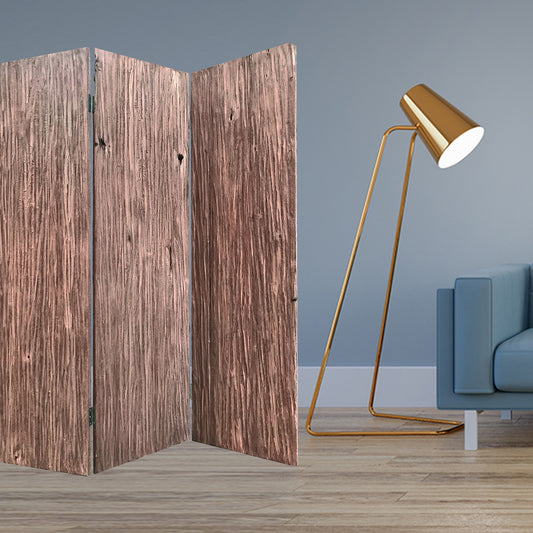 X Brown Wood Woodland - 3 Panles Screen By Homeroots | Room Dividers | Modishstore