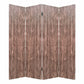 Brown 4 Panles Wood Woodland - Screen By Homeroots | Room Dividers | Modishstore - 2