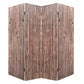 Brown 4 Panles Wood Woodland - Screen By Homeroots | Room Dividers | Modishstore - 3