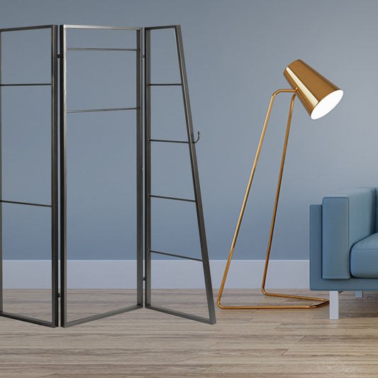 Contemporary Metal Coatrack Three Panel Room Divider Screen By Homeroots | Room Dividers | Modishstore