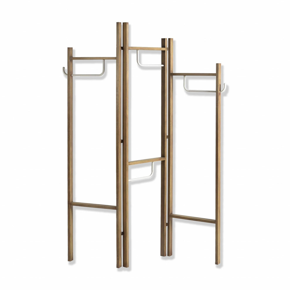 Contemporary Scandinavian Style Three Panel Room Divider Screen By Homeroots | Room Dividers | Modishstore - 2