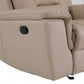 Modern Beige Leather Reclining Sofa By Homeroots | Sofas | Modishstore - 5