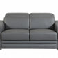 71" X 41" X 29" Modern Dark Gray Leather Sofa And Loveseat By Homeroots | Sofa Set | Modishstore
